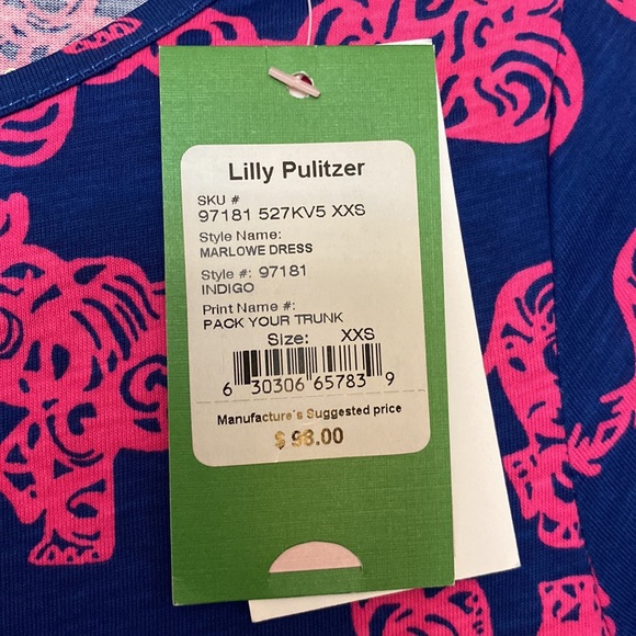 Lilly Pulitzer Marlowe Dress in Pack Your Trunk Size XXS - NWT - Picture 3 of 5